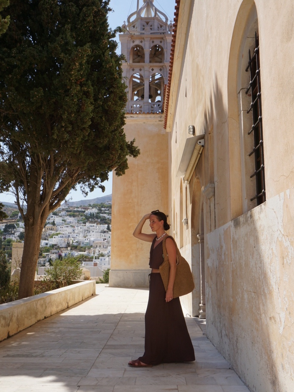 Brown Maxi Tank Dress